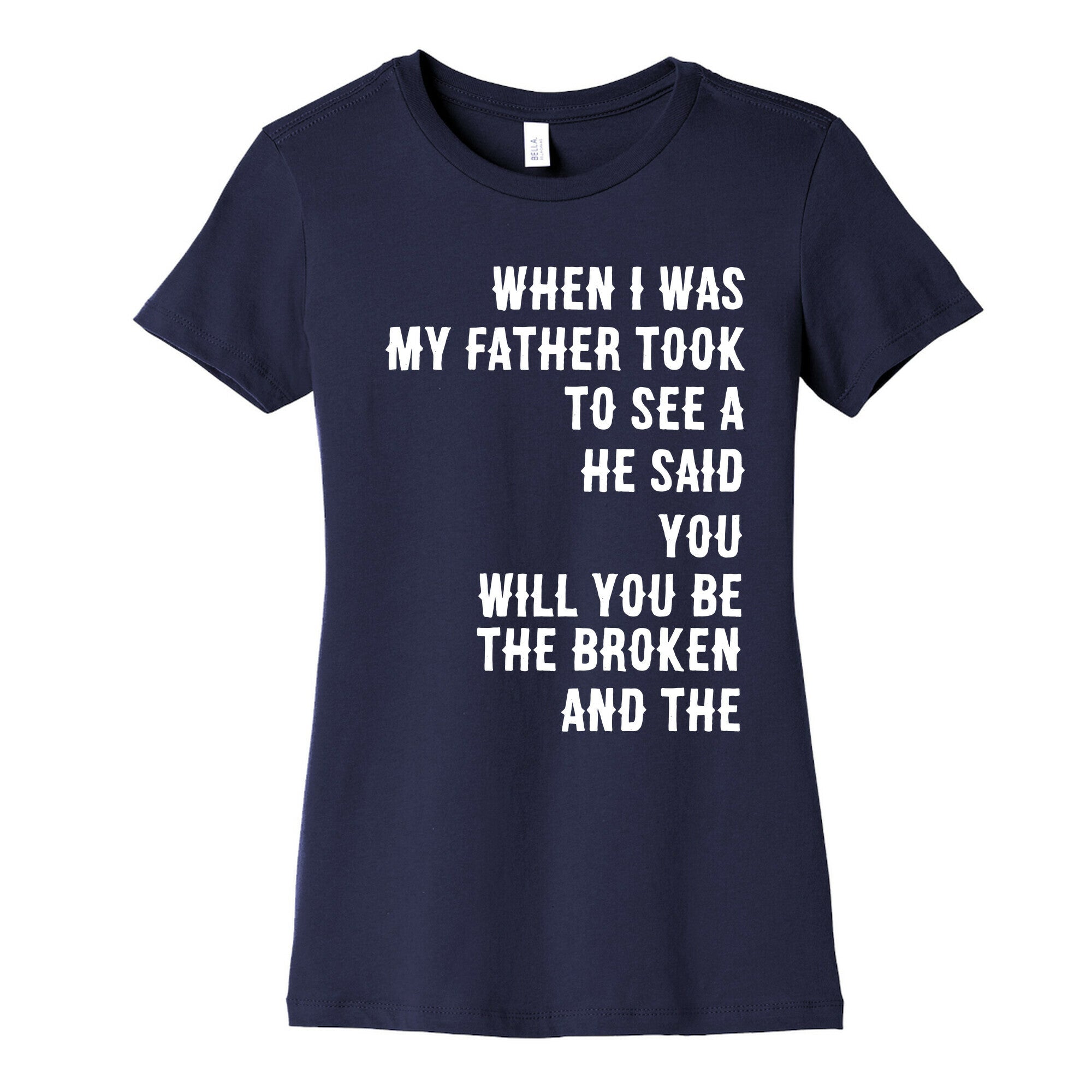 When I Was a Young Boy (1 of 2 pair) Women's Cotton Tee